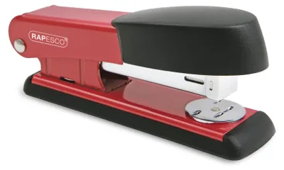 Produktbild von Rapesco R53500R2 Bowfin Halbstreifen-Heftgerät, 25 Blatt Kapazität, Rot