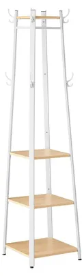 Produktbild von Garderobenständer – Kleiderständer – 8 Doppelhaken – platzsparend – 43 x 43 x 180 cm