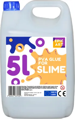 Produktbild von PVA Transparenter Klebstoff, 5L für Schleim, 5000 ml - Epic Art