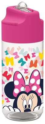 Produktbild von Trinkflasche Minnie Mouse  rosa, Höhe: 180 mm, Durchmesser: 70 mm, aus Tritan und PP,, nicht spülmaschinengeeignet, nicht mikrowellengeeignet,, POS