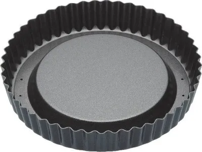 Produktbild von Runde Backform geriffelt mit losem erhöhten Boden, 20cm - Masterclass