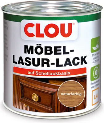 Produktbild von Clou Möbel Lack L4 125 ml naturfarbig