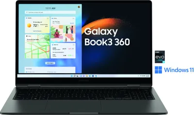 Produktbild von Samsung 2-in-1 Notebook Graphite Touchscreen S Pen mit KI-Geräuschunterdrückung, Auto-Bildausschnitt, Videochat-Effekten und Galaxy Datenaustausch