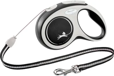 Produktbild von Flexi New Comfort S Cord 8 m, Hund, Rückziehbare Leine, Schwarz, Kabel/Schnur, 12 kg, Einfarbig