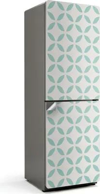 Produktbild von Stilvolles geometrisches Muster – Kühlschrank Aufkleber – Klebefolie Kühlschrank – Kühlschrank Nachbildung – Kühlschrankfolie selbstklebend – Küchen Nachbildungation – 60x180 cm