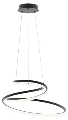 Zdjęcie produktu dla Lampa wisząca LED LORILA czarna 60W Odcienie bieli 3300lm metal wym:150x60x60cm IP20 Italux