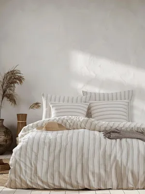 Zdjęcie produktu dla L'Essentiel Linge de Maison, Hamilton - Beige, beżowy, podwójny zestaw poszewek na kołdrę (PL), 70% BAWEŁNA / 30% POLIESTER, 200 x 200 cm