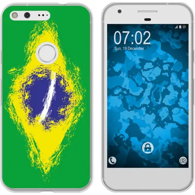 Produktbild von PhoneNatic Case kompatibel mit Google Pixel Silikon-Hülle WM Brasilien M3