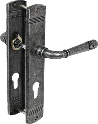 Produktbild von Türbeschlag 1659 Helena LS PZ Antik Grau Türdrücker Türklinke Türgriffe