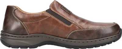 Imagen del producto de Zapatos de hombre Rieker, tipo pantufla, color marrón, para uso casual