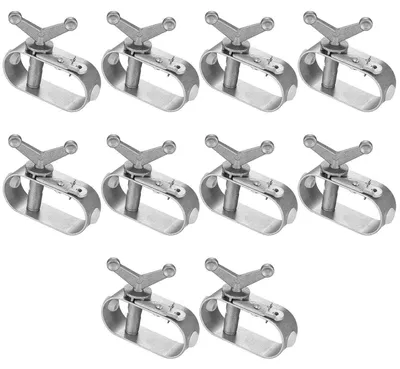 Productafbeelding van Spannschloss, touwspanner, voor draadkabels, zwembadafdekking, 10 stuks, zilverkleurig