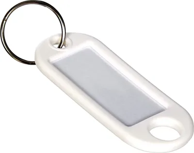 Obrázek produktu pro WEDO 262 101800 Klíčenka s kroužkem Průměr: 18 mm bílá