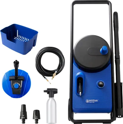 Produktbild von Nilfisk CORE 140, Senkrecht, Elektro, 8 m, 5 m, Schwarz, Blau, Aluminium
