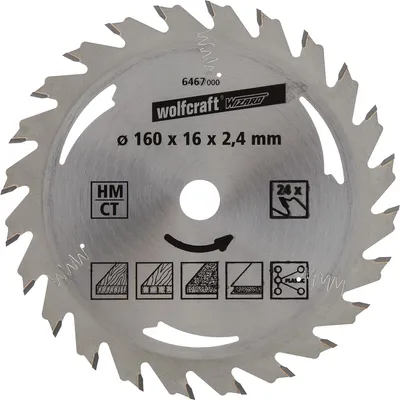 Obrázok produktu pre Wolfcraft Wolfcraft pílový kotúč - pozdĺžne rezy ø210x30 Z32 6481000