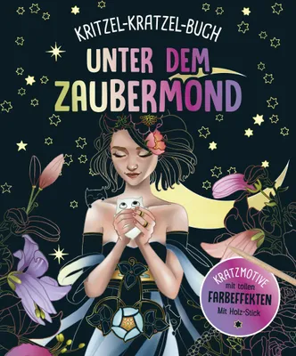 Produktbild von Unter dem Zaubermond - Kritzel-Kratzel-Buch für Kinder ab 7 Jahren