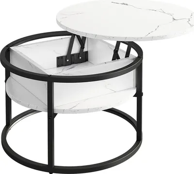 Produktbild von Couchtisch Vicco Marlo Marmor Weiß 57 x 57 cm, Model 55940