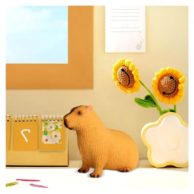 Produktbild von Capybara Skulptur - Gartenfigur der Wildtiere, realistische Tierstatue