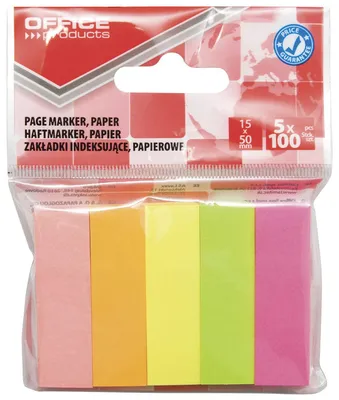 Obrázok produktu pre Zakładki indeksujące samoprzylepne 15 x 50 mm