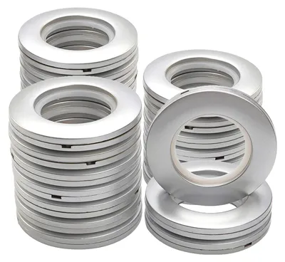 Obrázok produktu pre Plastové krúžky na závesy - 32 kusov s okrúhlou vnútornou priemerom 40 mm