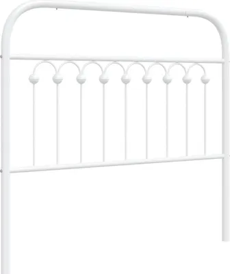 Produktbild von vidaXL Ersatz-Kopfteil Metall Weiß 100 cm