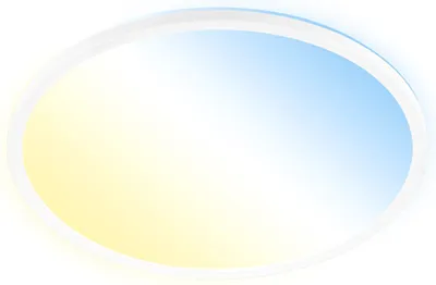 Obrázek produktu pro BRILONER SLIM LED panel, dálkové ovládání, stmívatelný, regulace teploty barev CCT, efekt podsvícení, bílý, 42 x 3 cm