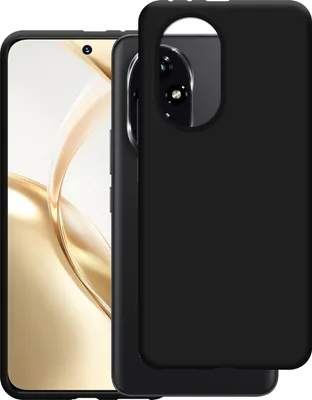Image de Cazy Coque compatible avec Honor 200 Coque en Silicone - Coque Flexible - Noir