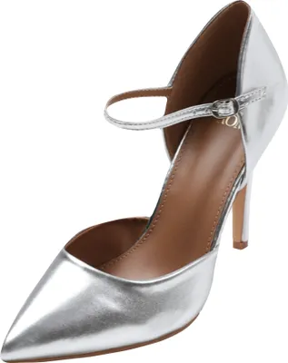 Produktbild von Where´s That From - Damen Hohe Absätze "Reflex" WM243 (39 EU Weit) (Silber)