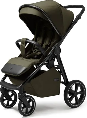 Obrázek produktu pro 4Baby | Kočárek - Kočárek Buggy - Khaki - Nafukovací pneumatiky - Ochrana proti slunci UV50 - Magnetické zapínání - Skládání jednou rukou - Do 22 kg - Xplode Chrome