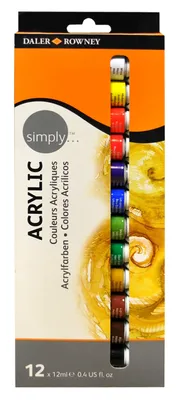 Produktbild von Acrylfarbe Set - 12x 12 ml sortiert, 1 St.