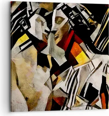 Produktbild von Bild auf Leinwand - Leinwandbild - Skulptur modern - 70x70cm - Wand Bild - Wanddeko - Wandbilder - Leinwanddruck - Bilder - Kunstdruck - Wanddekoration - Leinwand bilder - Wandkunst - AC70x70-3494