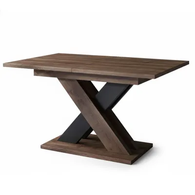 Produktbild von Ausziehbarer Tisch für Esszimmer ZIX 140/180 x 90 cm, Eiche Braun
