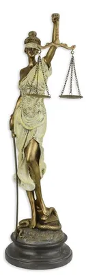 Productafbeelding van A Resin Figurine Of Lady Justice