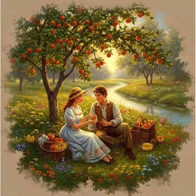 Image de NORIMPEX, petit four à diamants, modèle "Picknick", motif pomme, 30 x 40 cm