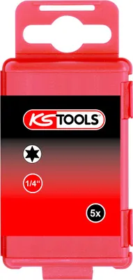 Produktbild von KS Tools 911.7557, 1 Stück(e), Torx, T40, Stahl, DIN 3126, ISO 1173 - E 6.3, 75 mm