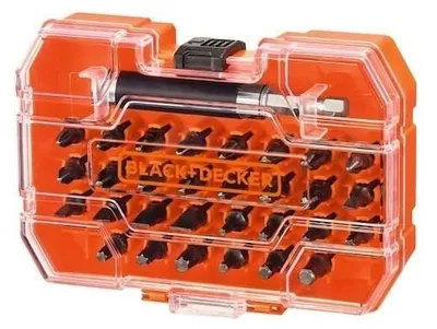Immagine prodotto di Set di punte e accessori per trapano/avvitatore BLACK+DECKER A7228-XJ, 31 pezzi