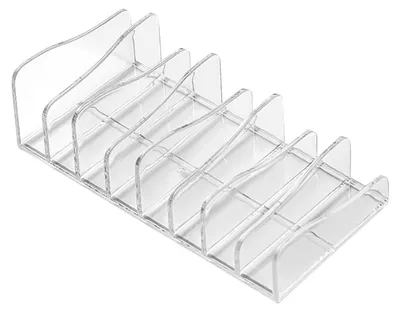 Productafbeelding van Bureau-opslagrek voor make-up, transparante kunststof organizer voor make-up palettes, cosmetica-opbergdoos met meerdere compartimenten