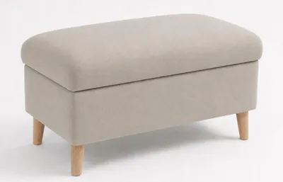 Zdjęcie produktu dla Pufa ZOYA z pojemnikiem salon sypialnia przedpokój 60x40x43 beżowy