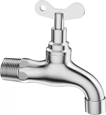 Obrázek produktu pro INF Uzamykatelný venkovní kohoutek 10cm, nerezová ocel, proti krádeži