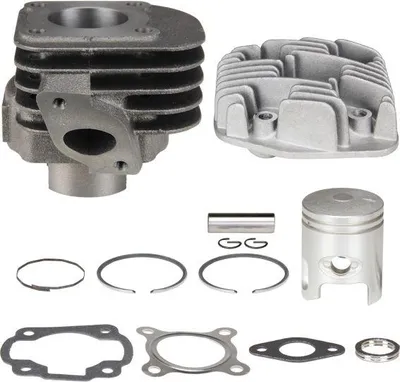 Image de Kit cylindre + culasse 50ccm 40mm pour Minarelli AC couché Yamaha Jog Zest Why Neos / MBK Ovetto Flipper Mach G / Aprilia