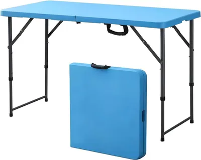 Obrázok produktu pre Skladací campingový stôl s dĺžkou 120 cm a rúčkou