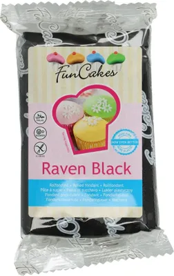 Produktbild von FunCakes Fondant -Raven Black- 250g