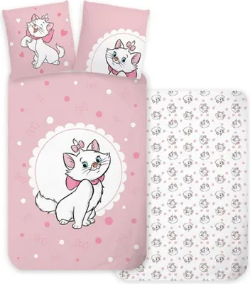 Produktbild von Zestaw pościeli Disney Aristocats 80 x 80 cm / 135 x 200 cm