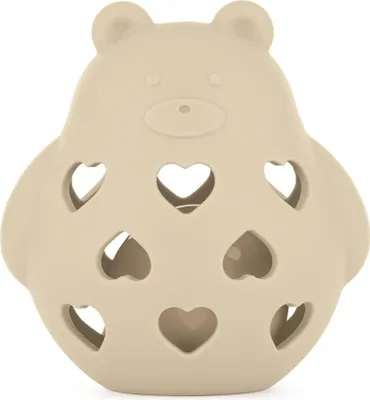 Obrázek produktu pro PETITE&MARS Hračka silikonová s chrastítkem Bear Basil Desert Sand 0m+