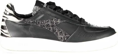 Produktbild von Damen Sportschuh Schwarz mit Kontrastdetails & Schnürsenkeln