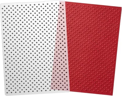 Imagen del producto de Plantillas de plástico con pequeños puntos, de 17,8 x 12,7 cm, para scrapbooking