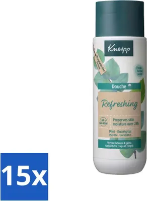 Obrázok produktu pre Kneipp - sprchový gél - osviežujúci - mäta eukalyptus - 200 ml - hodnotné balenie - 15 kusov