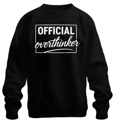 Obrázek produktu pro Oficiální mikina/pulover "Přemýšlivý introvert", černá, velikost L