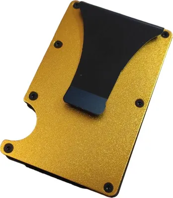 Obrázek produktu pro Kovové pouzdro na karty - Zlaté, moderní design KP25753