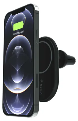 Immagine prodotto di Belkin BOOST CHARGE - Supporto da auto per la ricarica induttiva + alimentatore da auto - 10 Watt - Nero - per Apple iPhone 12, 12 mini, 12 Pro, 12 Pro Max, 13, 13 mini, 13 Pro, 13 Pro Max