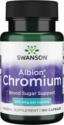Produktbild von Chrom 200 mcg 180 Kapseln Albion Chelated Swanson Health Products